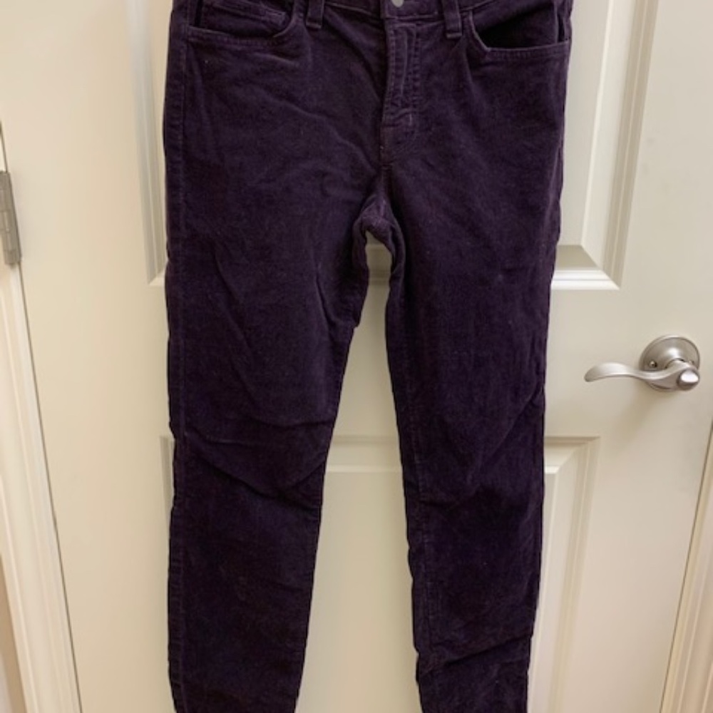 J Brand Blackberry Corduroy Skinny Jeans